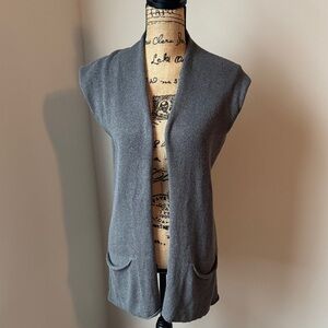 M. Rena Charcoal Knit Cardigan